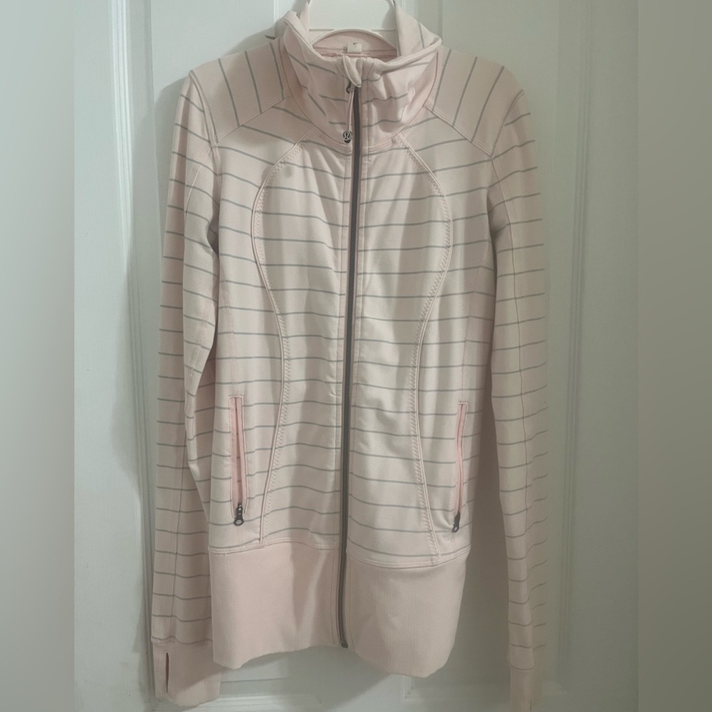 RARE Vintage 2000s Lululemon Pink Striped Zip-Up Define Jacket (OPEN 2 OFFERS!!)